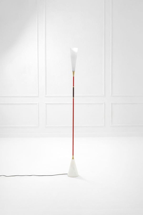 Giuseppe Ostuni (attr.) : Lampada da terra mod. Luminato  - Asta Spring Design - Incanto Casa d'Aste e Galleria