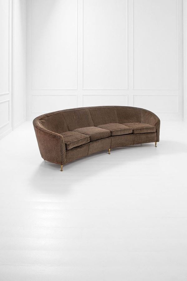 I.S.A. : Grande divano
Legno, tessuto,  - Auction Spring Design - Incanto Casa d'Aste e Galleria
