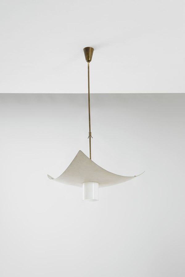 Angelo Lelii : Lampadario
Ottone, alluminio   - Auction Spring Design - Incanto Casa d'Aste e Galleria