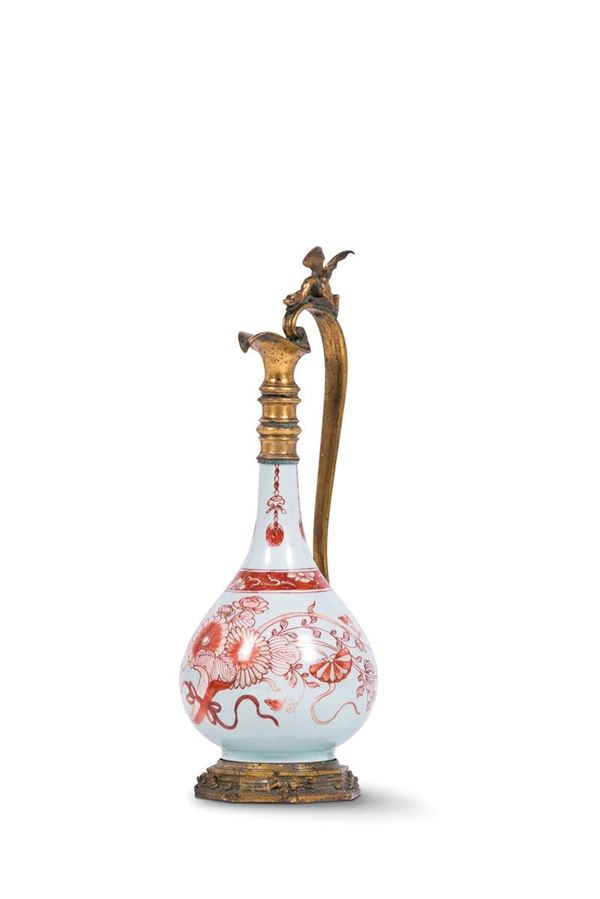 Bottiglia montata a versatoio   - Auction Antiquariato - Incanto Casa d'Aste e Galleria