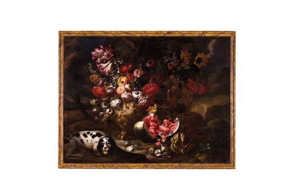 Nicola Casissa : Natura morta raffigurante vaso  - Asta Antiquariato - Incanto Casa d'Aste e Galleria