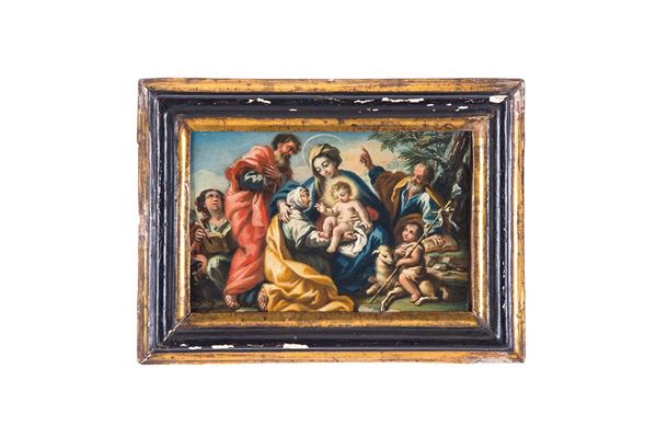 Francesco Santafede - Sacra Famiglia con i Santi Eli