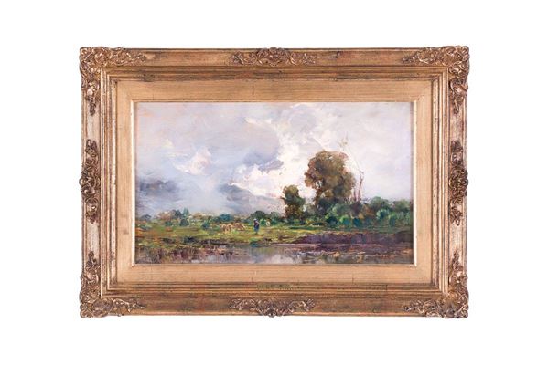 Carlo Follini : In val di Susa
Olio su tavola  - Auction Antiquariato - Incanto Casa d'Aste e Galleria