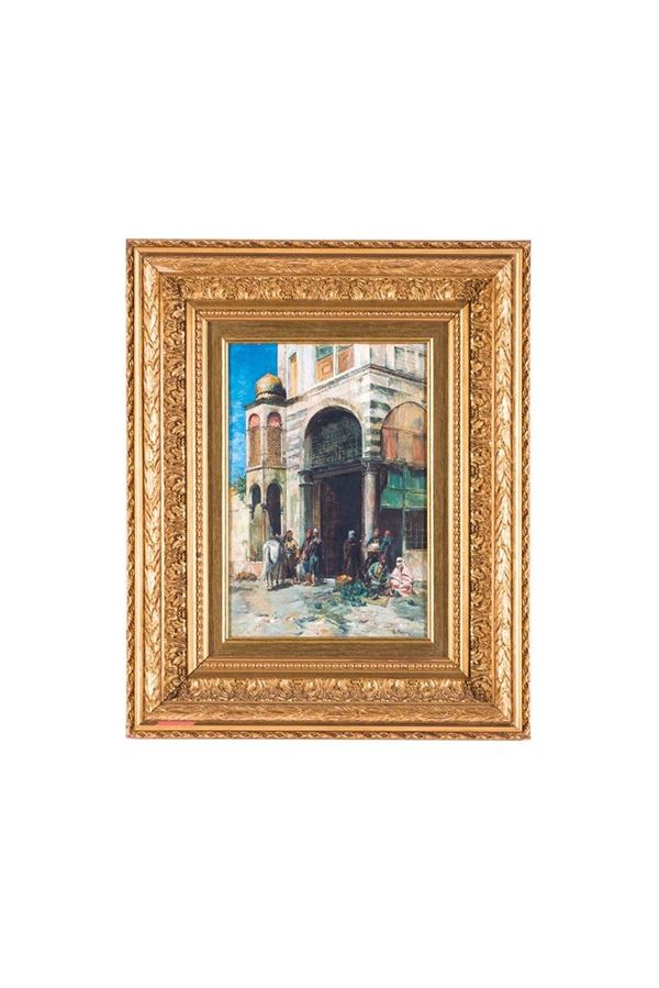 Alberto Pasini : Davanti alla moschea
1880
Ac  - Asta Antiquariato - Incanto Casa d'Aste e Galleria