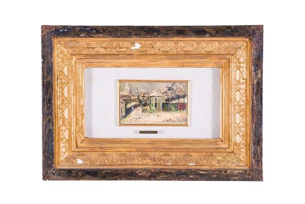 Maurice Utrillo : Scorcio di Montmartre
Olio su  - Asta Antiquariato - Incanto Casa d'Aste e Galleria