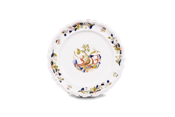 Grande piatto in maiolica con   - Auction Antiquariato - Incanto Casa d'Aste e Galleria