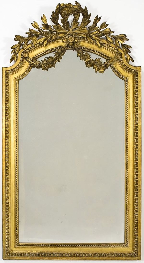 Specchiera con cornice in legn  - Auction Antiquariato - Incanto Casa d'Aste e Galleria