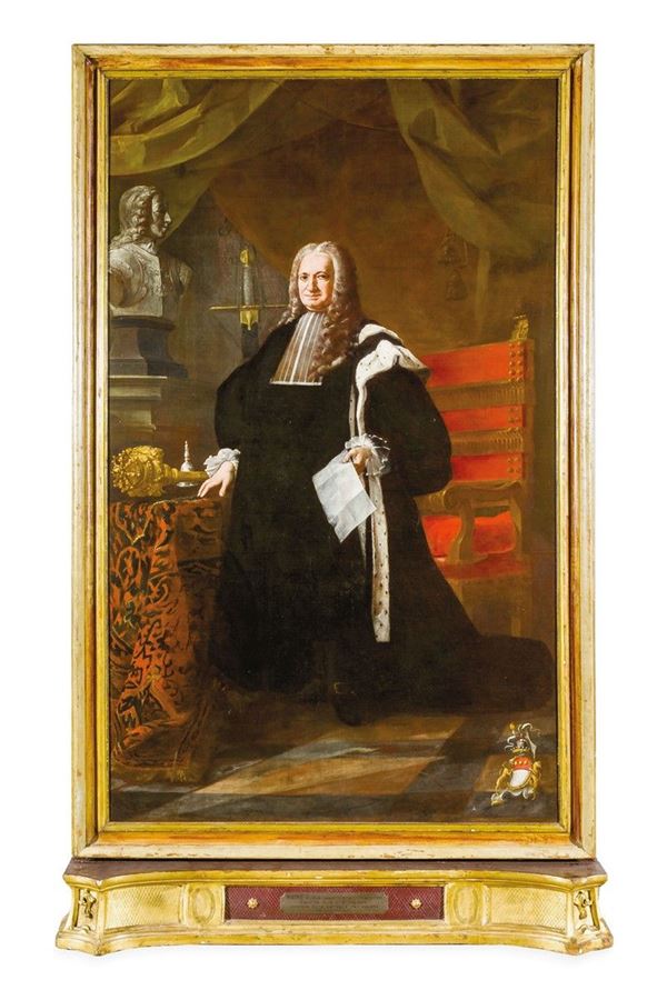 Pietro Francesco Guala : Ritratto del Conte Angelo Fran  - Auction Antiquariato - Incanto Casa d'Aste e Galleria