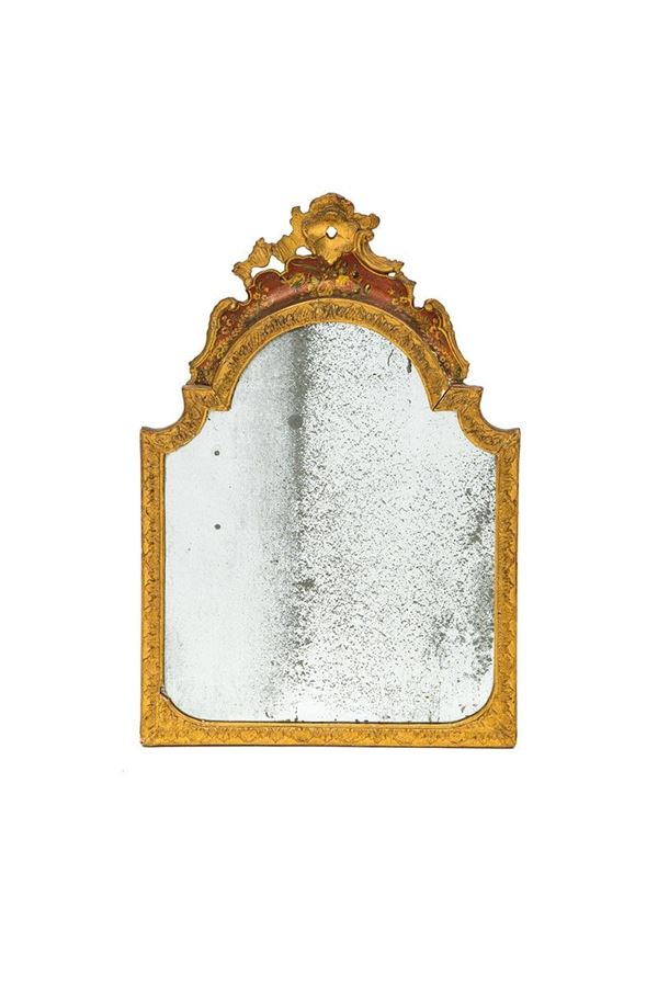 Specchierina con cornice in le  - Asta Antiquariato - Incanto Casa d'Aste e Galleria