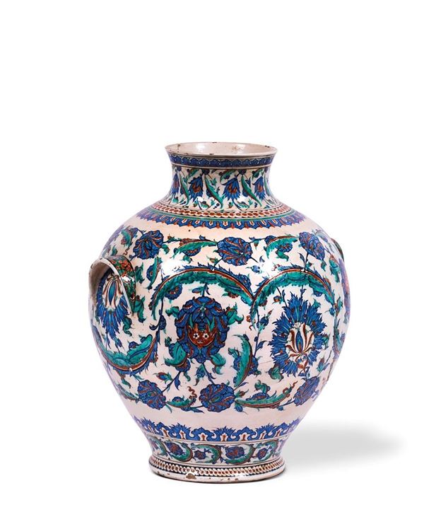 Grande vaso  biansato in ceram