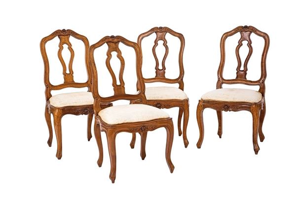 Quattro sedie - Genova, metà del XVIII sec.  - Asta Antiquariato - Incanto Casa d'Aste e Galleria