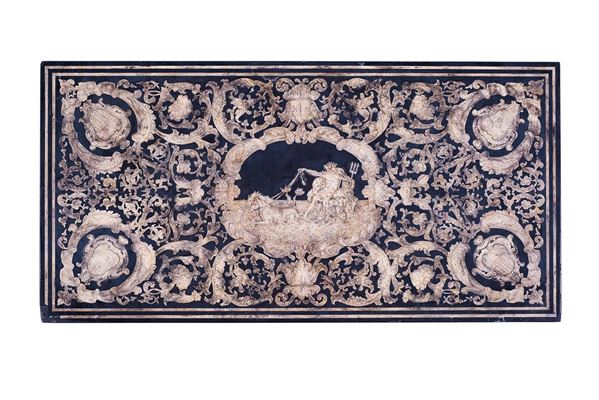 Piano in scagliola
Fondo nero  - Asta Antiquariato - Incanto Casa d'Aste e Galleria