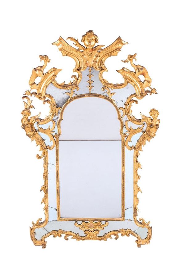 Specchiera toscana a doppia co  - Asta Antiquariato - Incanto Casa d'Aste e Galleria