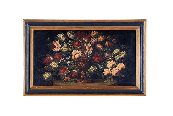 Laura Bernasconi detta Dei Fiori : Natura morta con fiori in vasi  - Auction Antiquariato - Incanto Casa d'Aste e Galleria