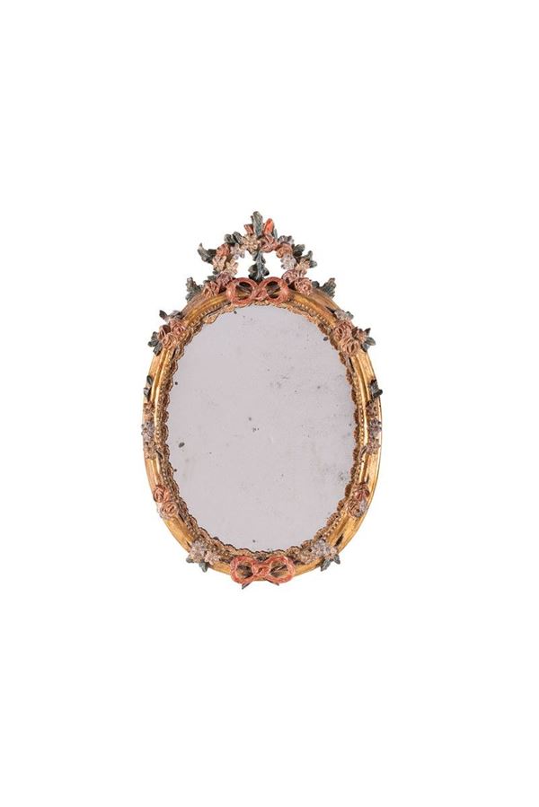 Coppia di specchierine in legn  - Asta Antiquariato - Incanto Casa d'Aste e Galleria