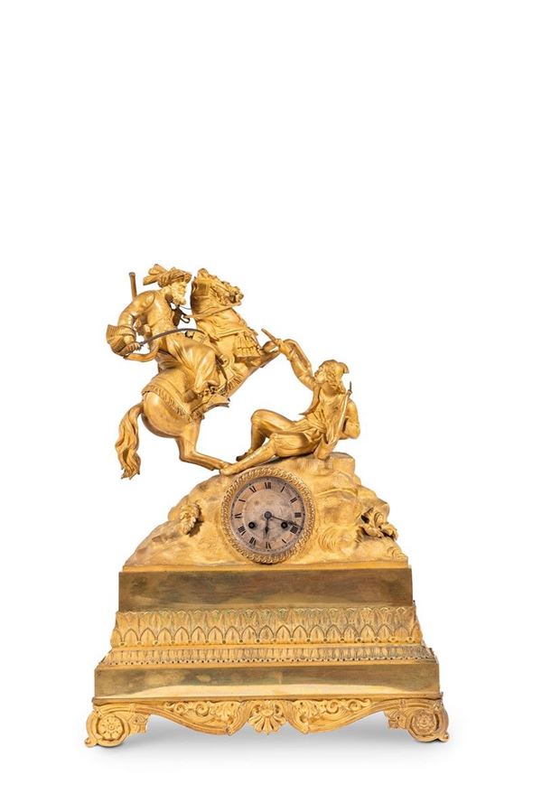 Orologio da appoggio in bronzo