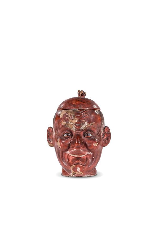 Curiosa scatola a guisa di tes  - Asta Antiquariato - Incanto Casa d'Aste e Galleria