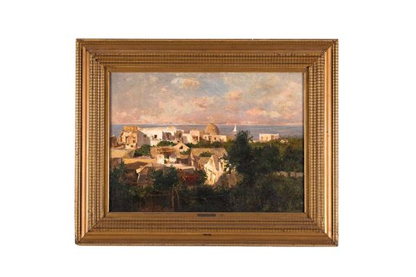 Rubens Santoro - Case di Ischia
Olio su tela, 