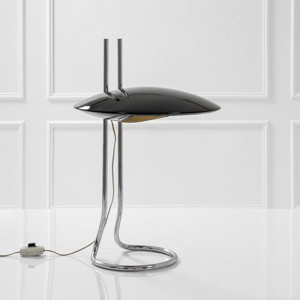 Bruno Gecchelin : Lampada da tavolo
Metallo cro  - Asta Design first - Incanto Casa d'Aste e Galleria
