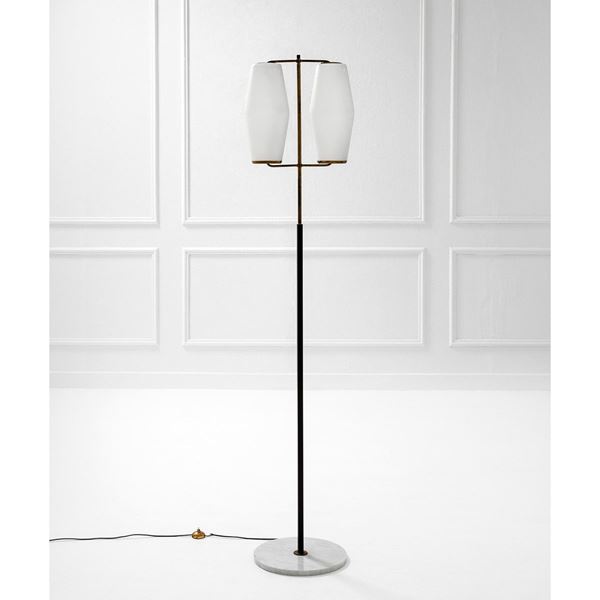 Stilnovo : Lampada da terra
Vetro opalin  - Asta Design first - Incanto Casa d'Aste e Galleria