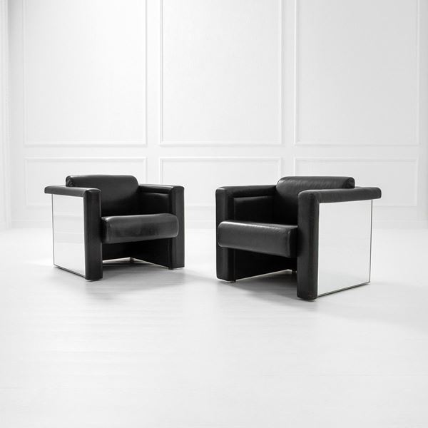 Trix e Robert Haussmann : Coppia di poltrone mod. Lounge  - Auction Design first - Incanto Casa d'Aste e Galleria