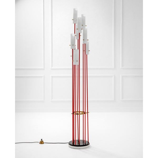 Angelo Brotto : Lampada da terra
Metallo lacc  - Asta Design first - Incanto Casa d'Aste e Galleria