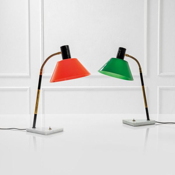 Stilux - Due lampade da tavolo
Ottone,