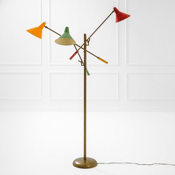 Lampada da terra a tre bracci   - Auction Design first - Incanto Casa d'Aste e Galleria