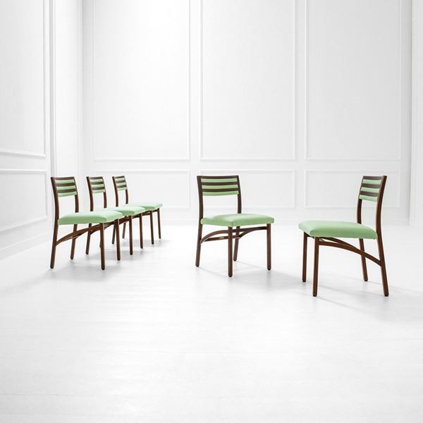 Ico Parisi : Cinque sedie mod. 110
Legno t  - Asta Design first - Incanto Casa d'Aste e Galleria