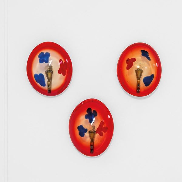 Tre lampade da parete
Vetro d  - Auction Design first - Incanto Casa d'Aste e Galleria