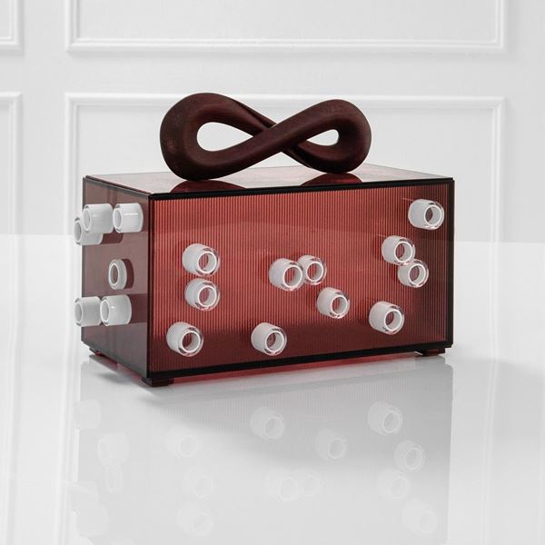 Morgan Simone Rida : Scatola Infinito viola
Vetro   - Asta Design first - Incanto Casa d'Aste e Galleria