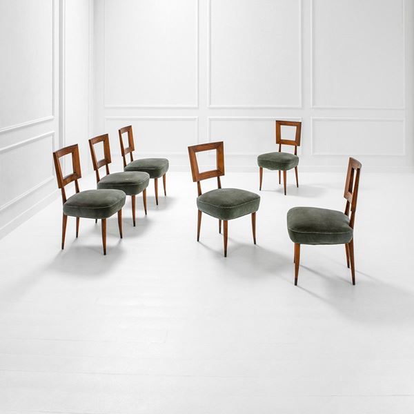 Sei sedie
Legno tinto, tessut  - Auction Design first - Incanto Casa d'Aste e Galleria