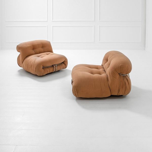 Afra e Tobia Scarpa - Coppia di poltrone mod. Sorian