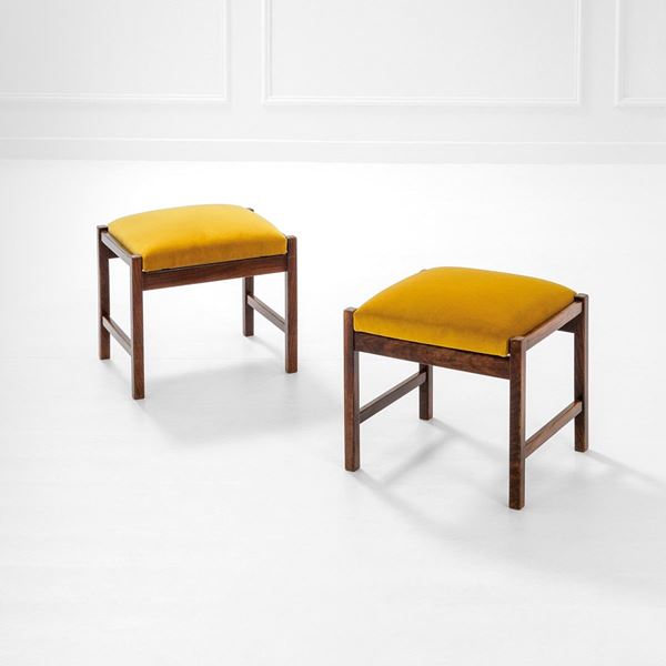 Poltronova : Coppia di sgabelli
Legno tint  - Asta Design first - Incanto Casa d'Aste e Galleria