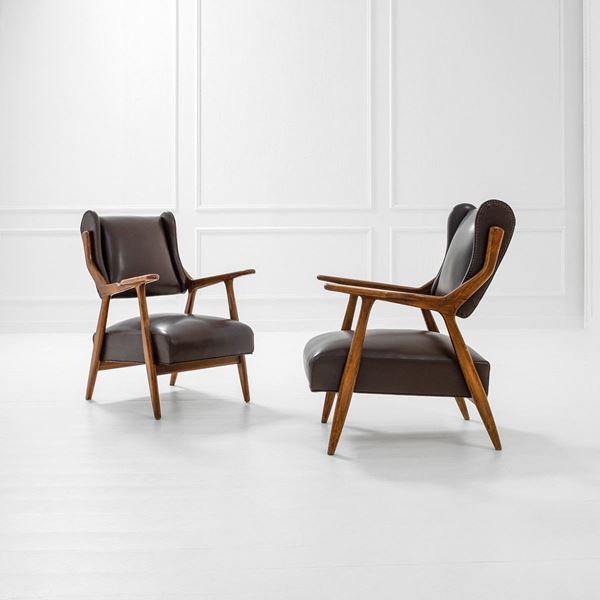 Coppia di poltrone
Legno tint  - Asta Design first - Incanto Casa d'Aste e Galleria