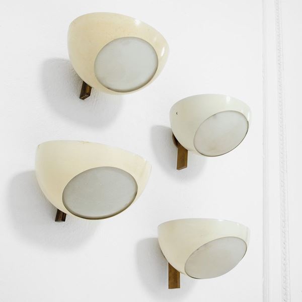 Fontana Arte - Quattro lampade da parete mod.