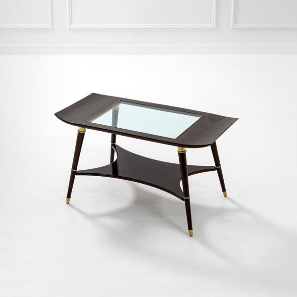 Carlo Enrico Rava - Tavolino
Legno tinto, ottone,