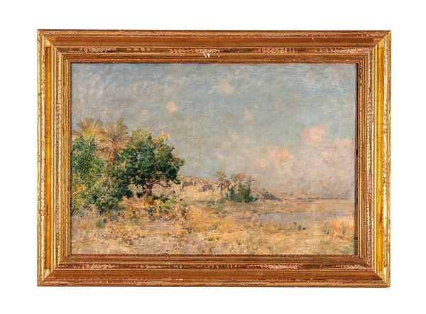 Leonardo Roda : Il Montebianco con il dente de  - Asta Antiquariato, Pittura, Oggetti d'arte, Porcellana, Arte Moderna - Incanto Casa d'Aste e Galleria
