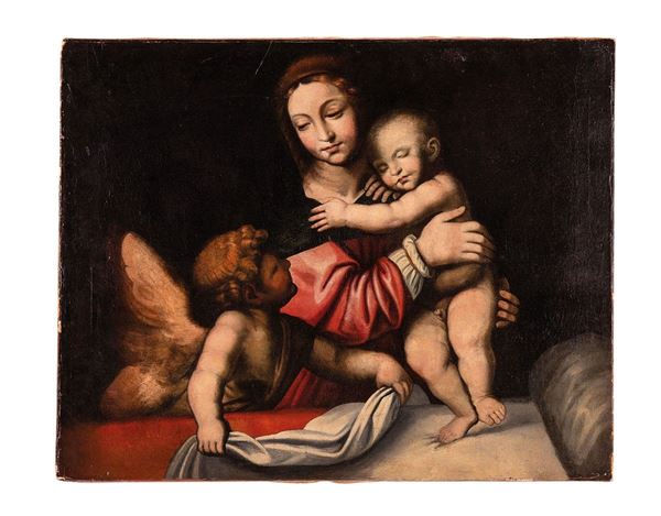 Scuola lombarda del XVIII seco  - Asta Antiquariato, Pittura, Oggetti d'arte, Porcellana, Arte Moderna - Incanto Casa d'Aste e Galleria
