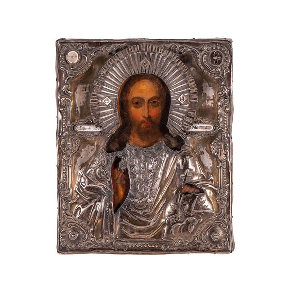 Icona con figura di Cristo, ri