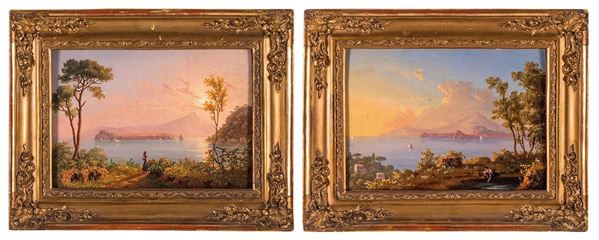 Lorenzo Delleani : Paesaggio
Olio su tavoletta,   - Auction Dipinti del XX secolo - Incanto Casa d'Aste e Galleria