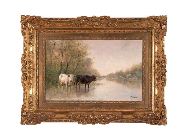 Alberto Pasini : L&#39;oasi nel deserto
Olio su te  - Auction Dipinti del XX secolo - Incanto Casa d'Aste e Galleria