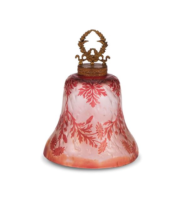 Campana in vetro doppio, decor