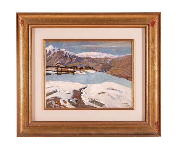 Mattino su lago
Olio su compe  - Auction Dipinti del XX secolo - Incanto Casa d'Aste e Galleria