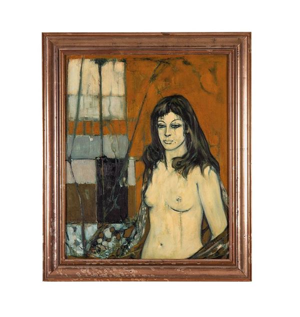 Figura di donna
Olio su tela,