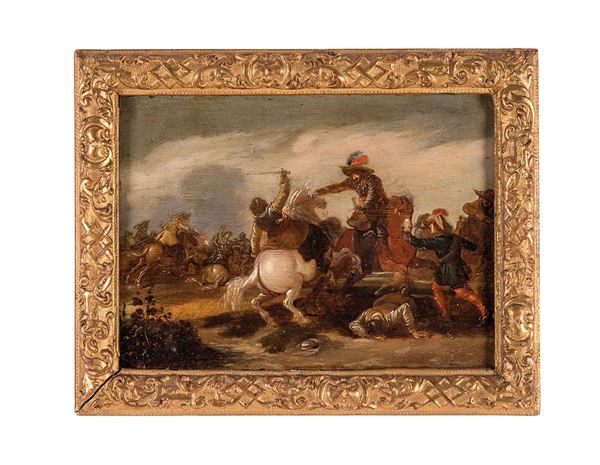 Pittore fiammingo del XVII sec  - Asta Antiquariato, Pittura, Oggetti d'arte, Porcellana, Arte Moderna - Incanto Casa d'Aste e Galleria