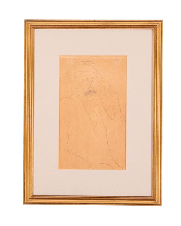 Homme &#224; la pipe
Disegnato in   - Asta Antiquariato, Pittura, Oggetti d'arte, Porcellana, Arte Moderna - Incanto Casa d'Aste e Galleria