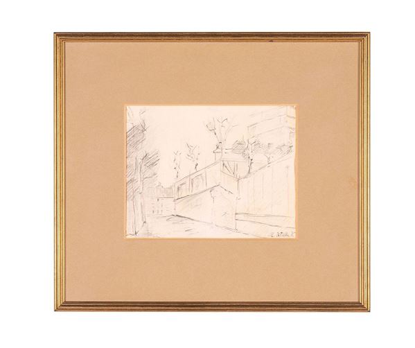 Maurice Utrillo - Butte Montmartre
Disegno su c