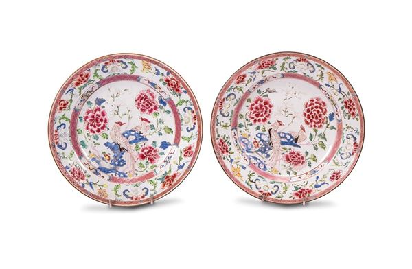 Coppia di piatti in porcellana  - Asta Antiquariato, Pittura, Oggetti d'arte, Porcellana, Arte Moderna - Incanto Casa d'Aste e Galleria