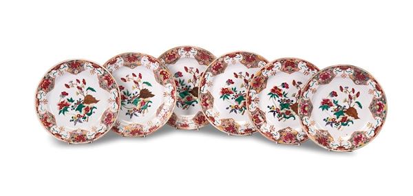 Sei piatti in porcellana polic  - Asta Antiquariato, Pittura, Oggetti d'arte, Porcellana, Arte Moderna - Incanto Casa d'Aste e Galleria